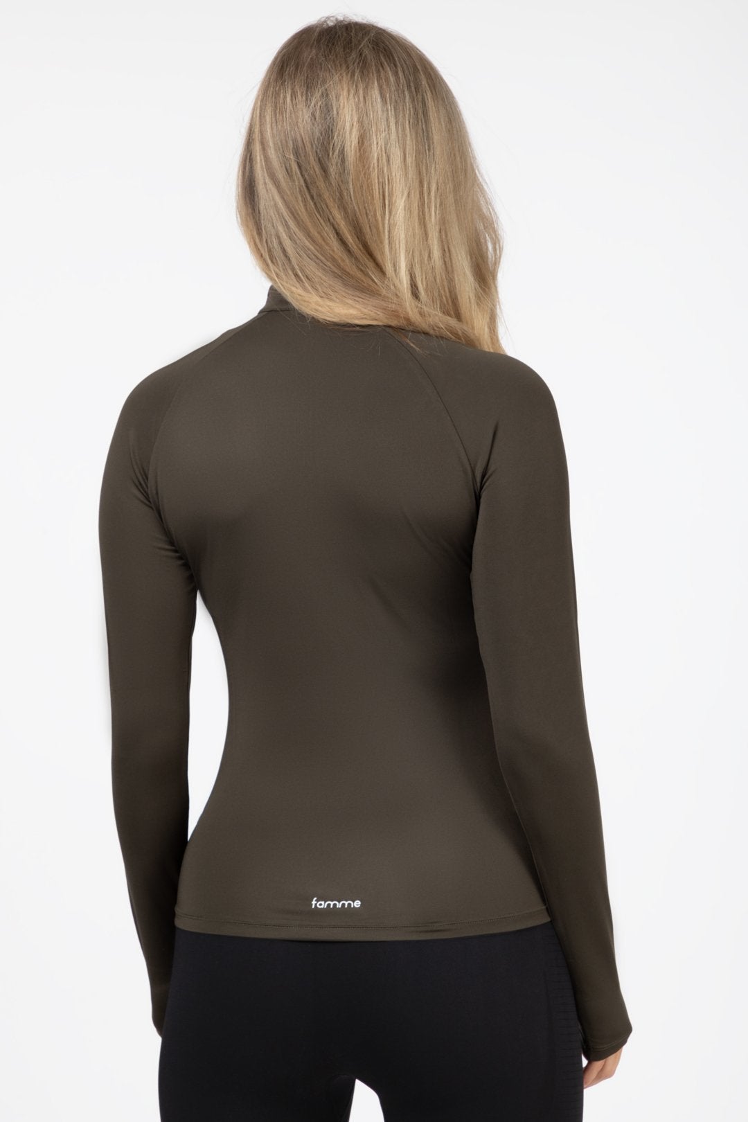 Green Essential Long Sleeve - for dame - Famme - Training Long Sleeve