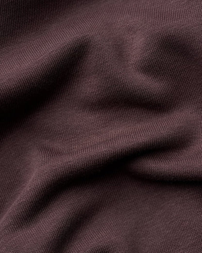 everyday cropped crewneck burgundy