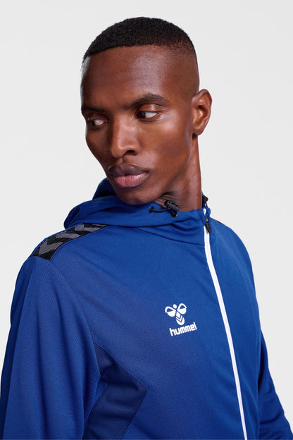 HUMMEL - Hmlauthentic Pl Zip Hoodie - True Blue