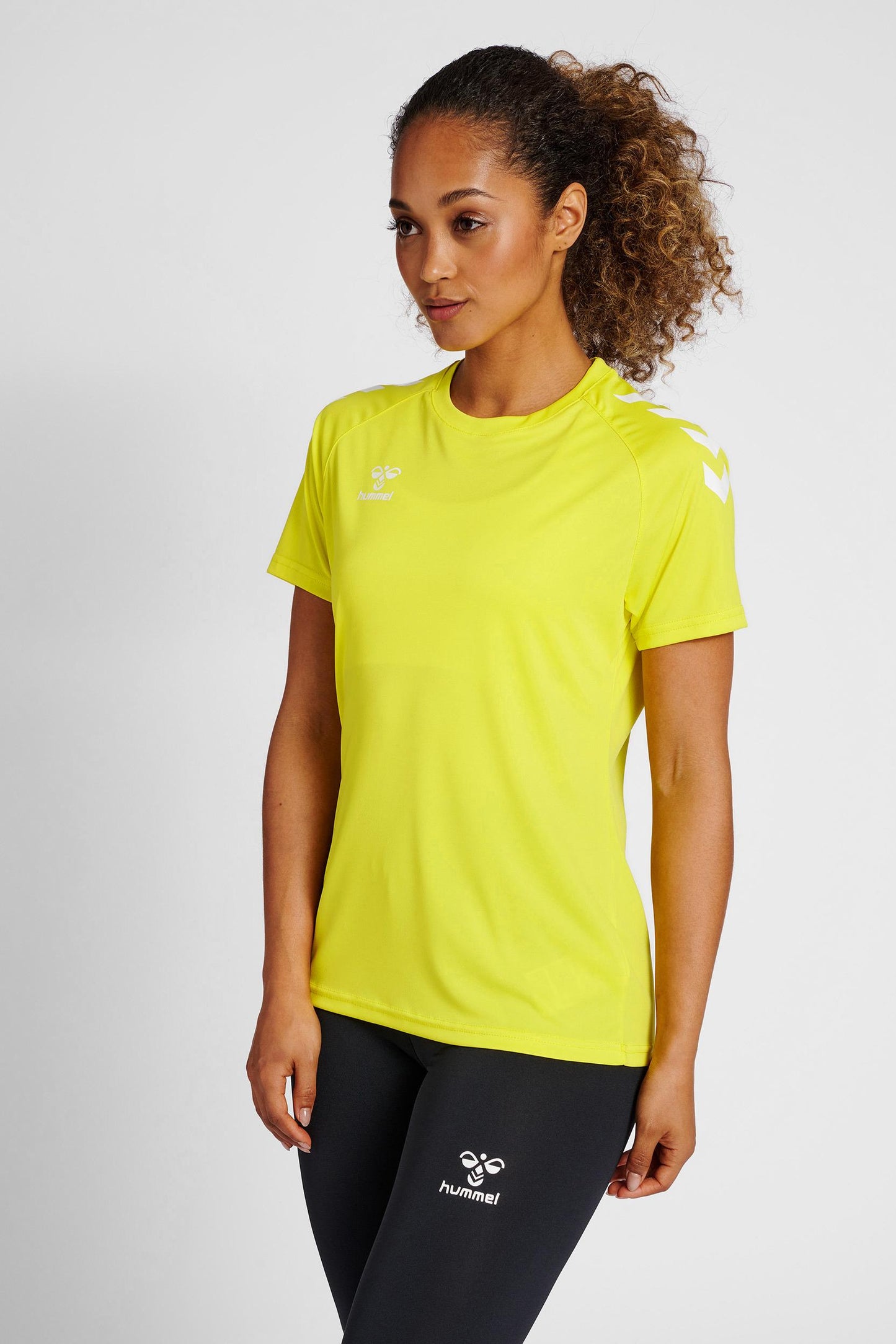 HUMMEL - Hmlcore Xk Core Poly Tee  S/s Woman - Blazing Yellow