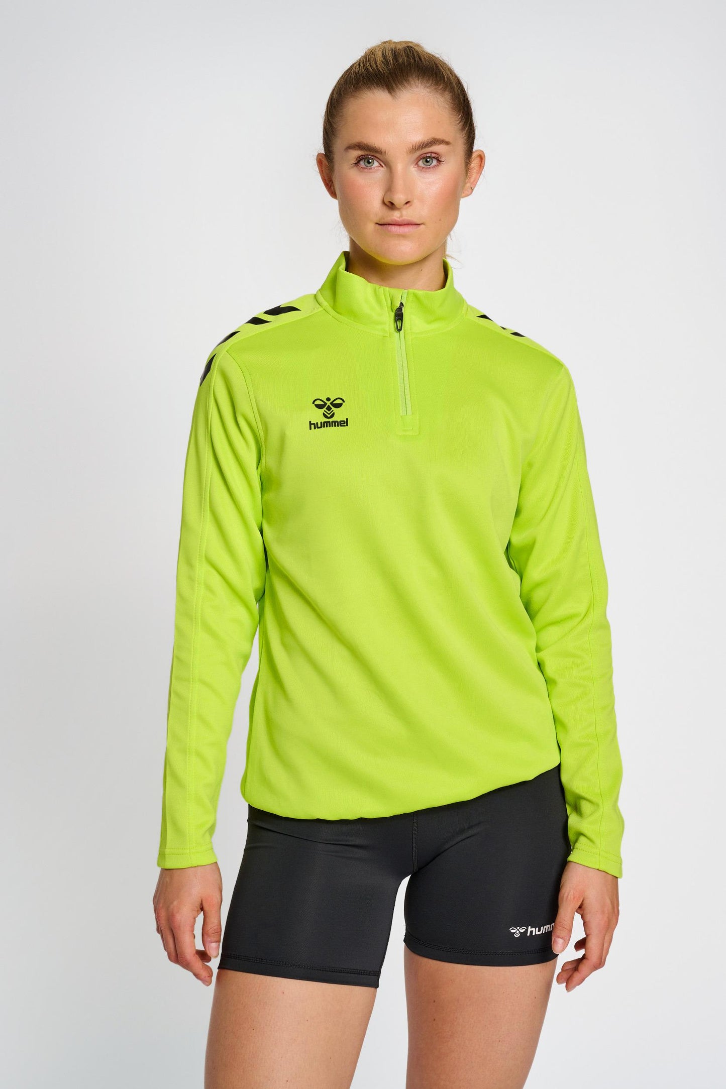 HUMMEL - Hmlcore Xk Half Zip Sweat Woman - Lime Popsicle