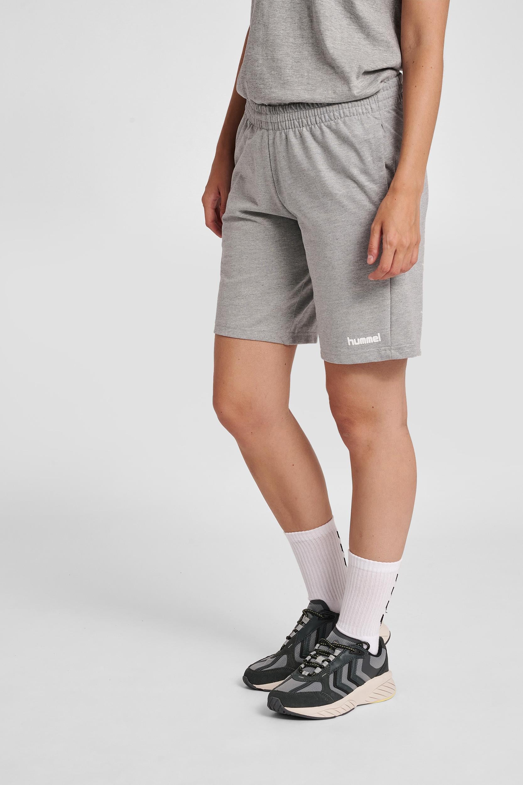 HUMMEL - Hmlgo Cotton Bermuda Shorts Woman - Grey Melange