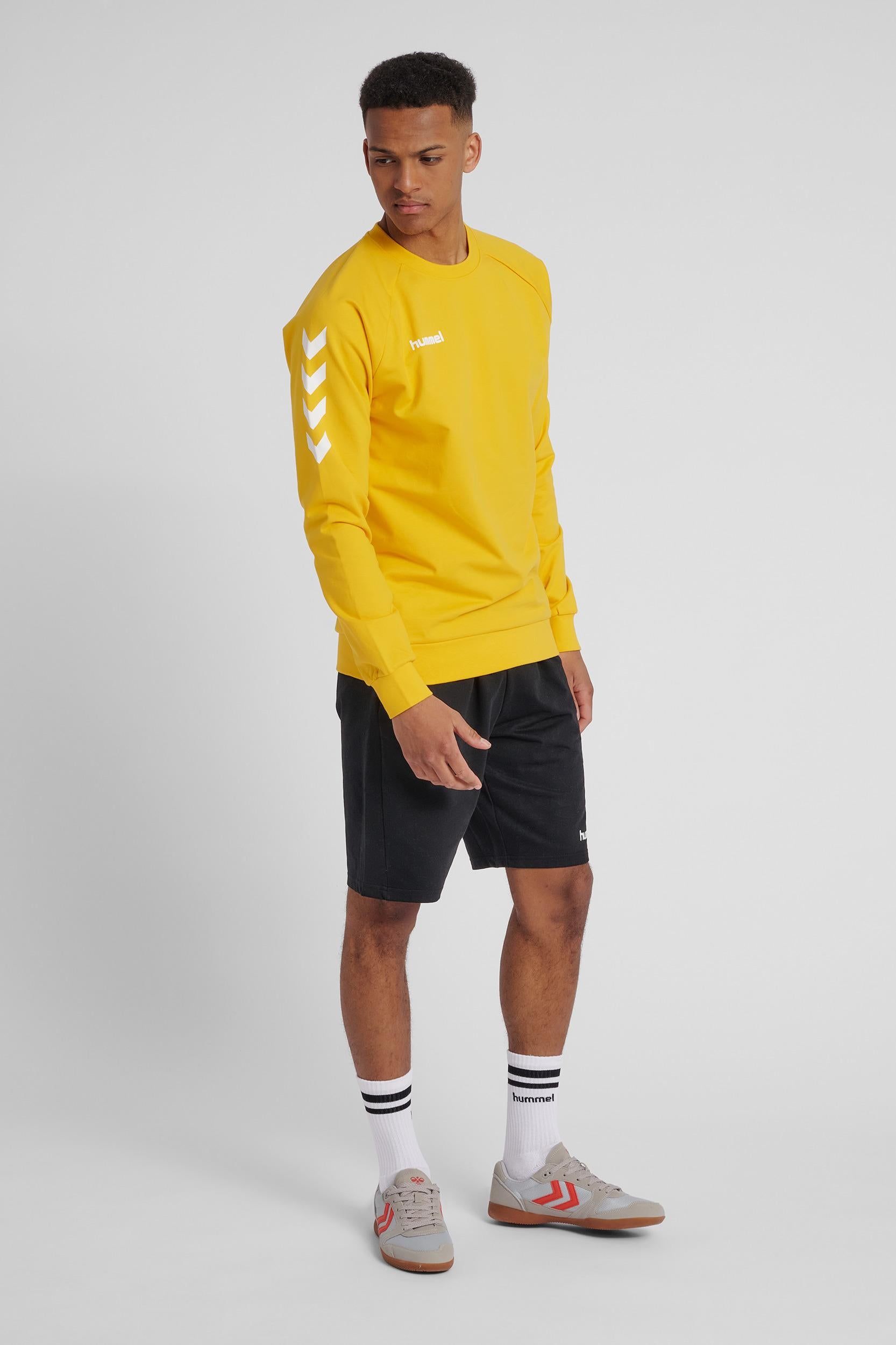 HUMMEL - Hmlgo Cotton Sweatshirt - Sports Yellow