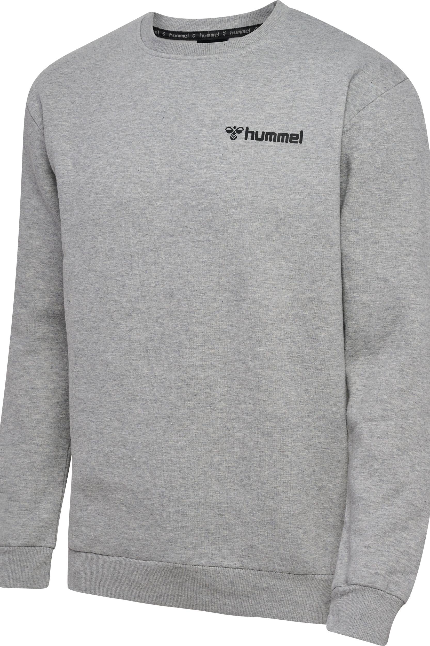 HUMMEL - Hmlmover Cotton Sweatshirt - Grey Melange