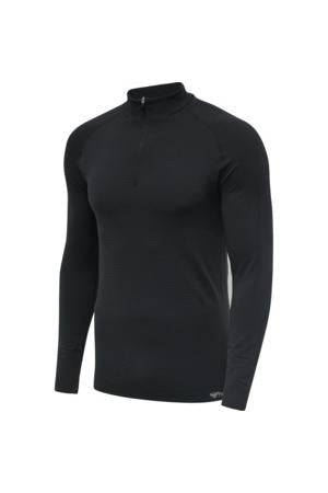 HUMMEL - Hmlstroke Seamless Half Zip - Black