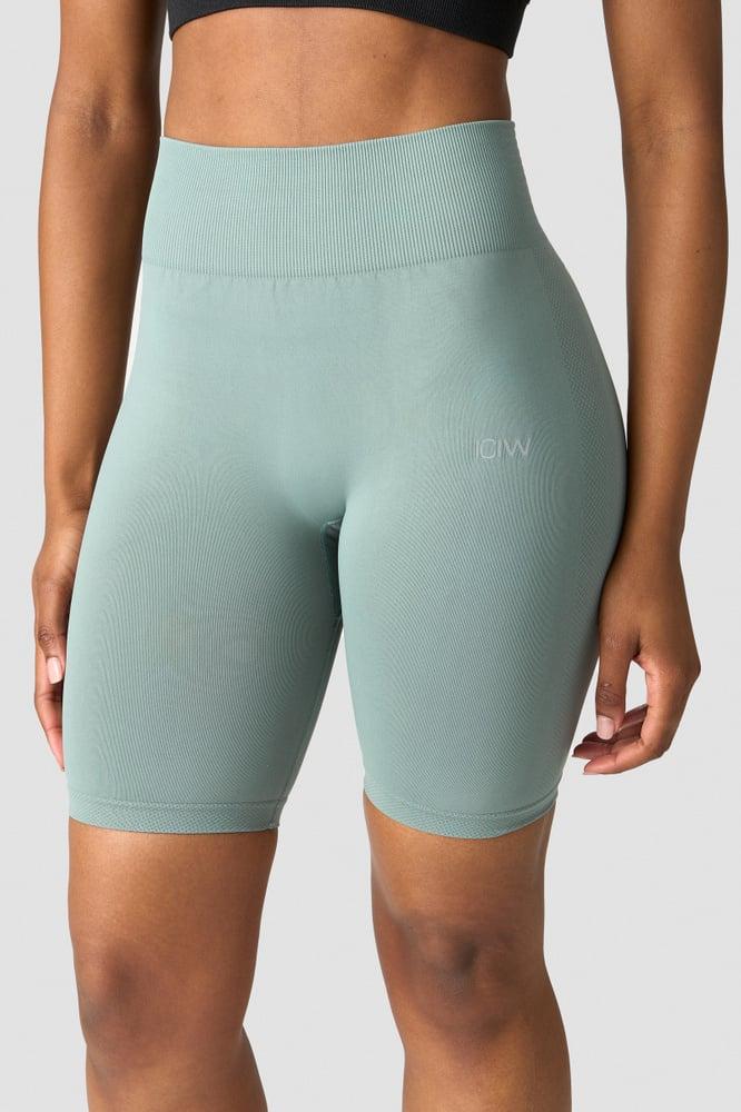 ICANIWILL - Define Seamless Biker Shorts - Fog Grey