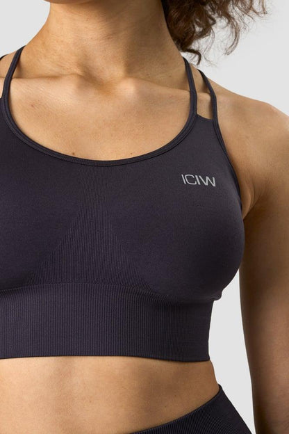 ICANIWILL - Define Seamless Sports Bra - Dk Graphite