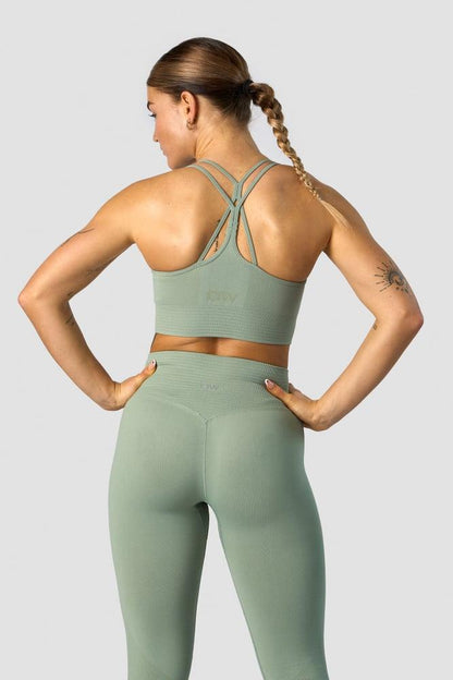 ICANIWILL - Define Seamless Sports Bra - Light Sage Green