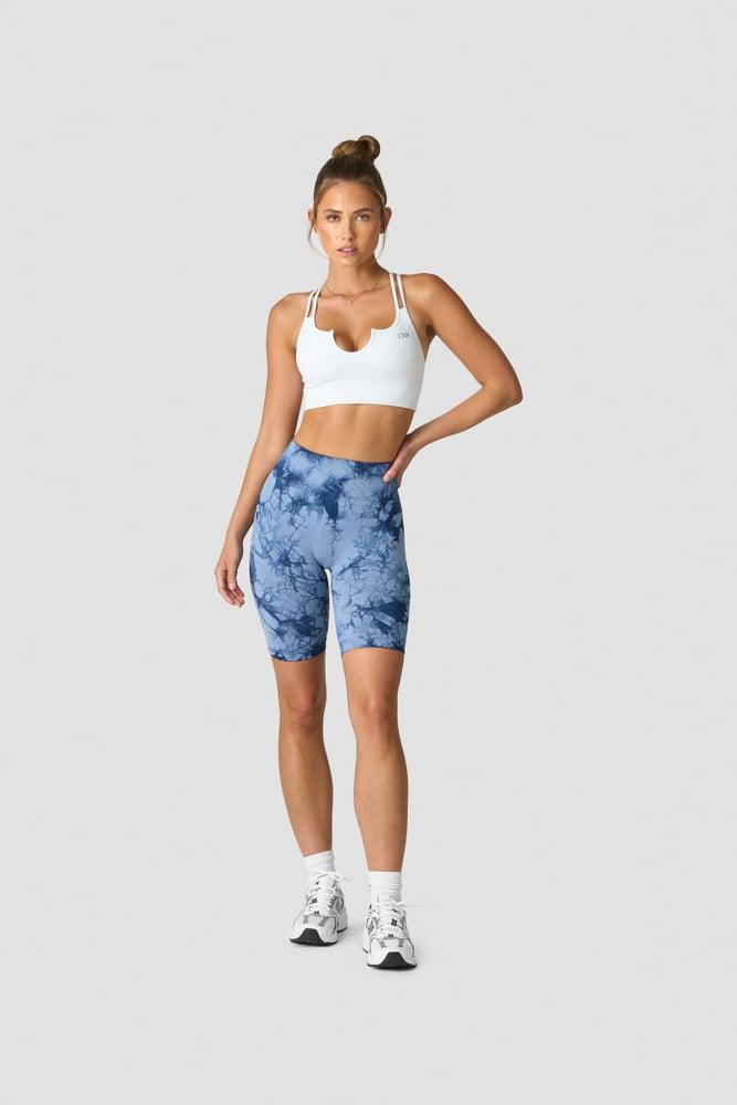 ICANIWILL - Define Seamless Tie Dye Biker Shorts - Urban Blue