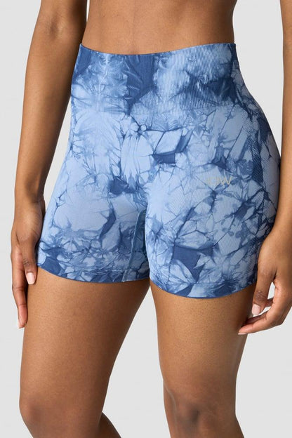 ICANIWILL - Define Seamless Tie Dye Shorts - Urban Blue