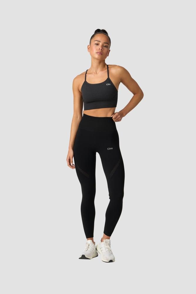 ICANIWILL - Queen Mesh Seamless Sports Bra - Graphite Melange