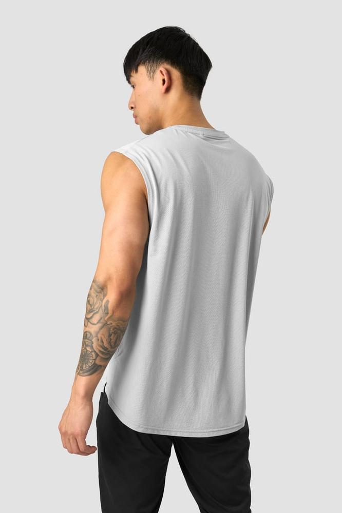 ICANIWILL - Stride Sleeveless T-shirt - Grey