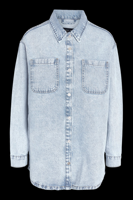 NOISY MAY - Alva L/s Denim Shacket - Blue