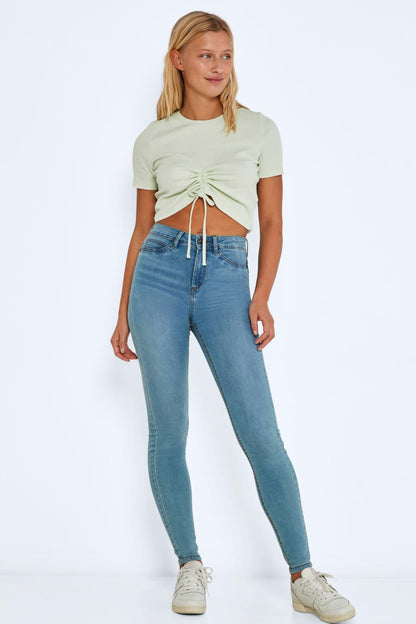 NOISY MAY - Callie Hw Skinny Jeans - Blue