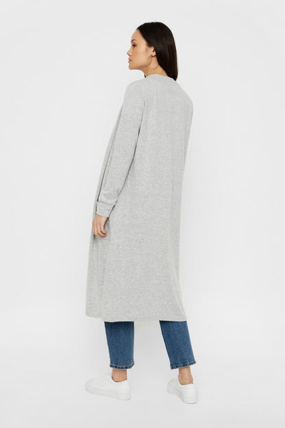 NOISY MAY - City L/s Long Cardigan - Grey