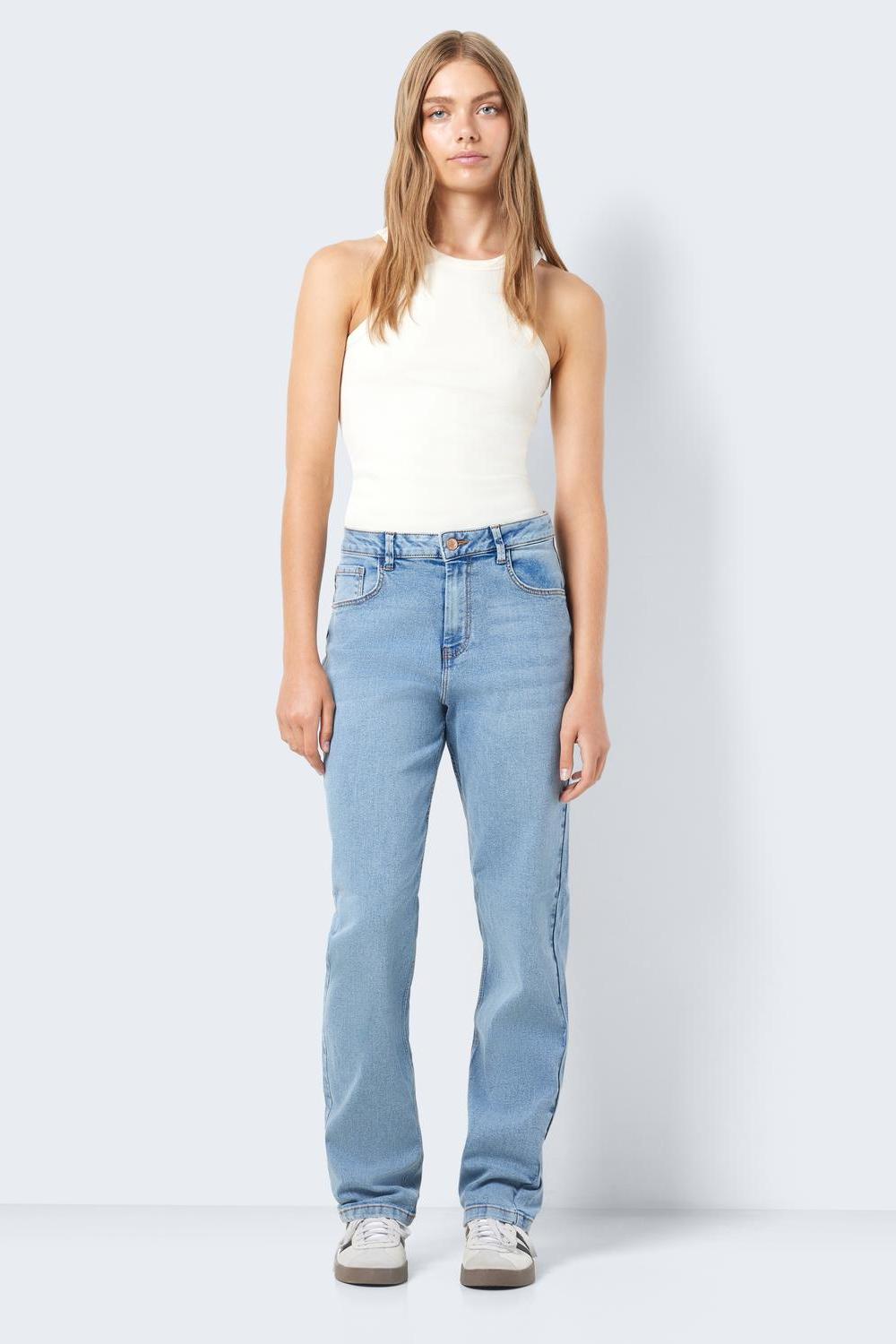 NOISY MAY - Guthie Hw Straight Jeans - Blue