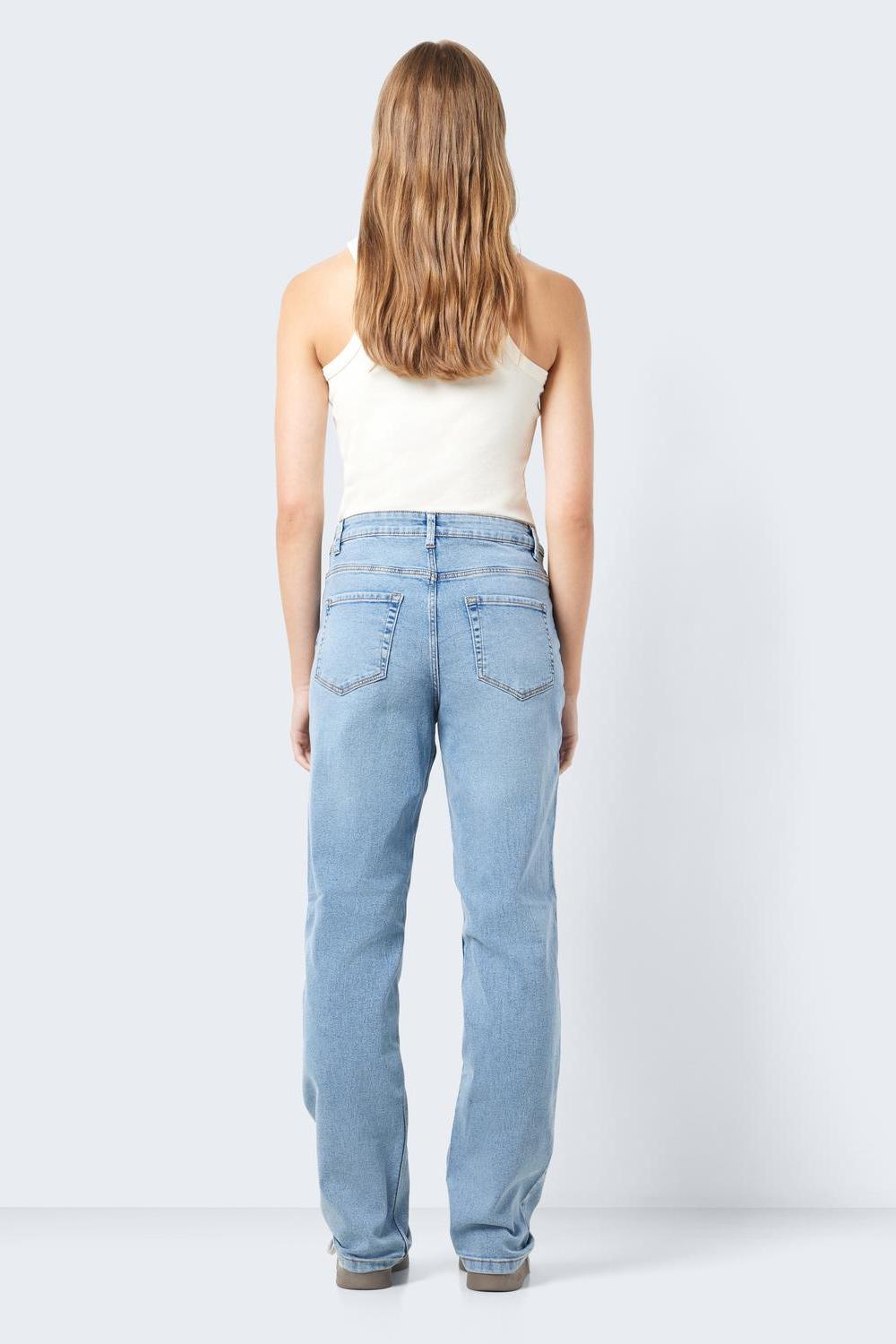 NOISY MAY - Guthie Hw Straight Jeans - Blue