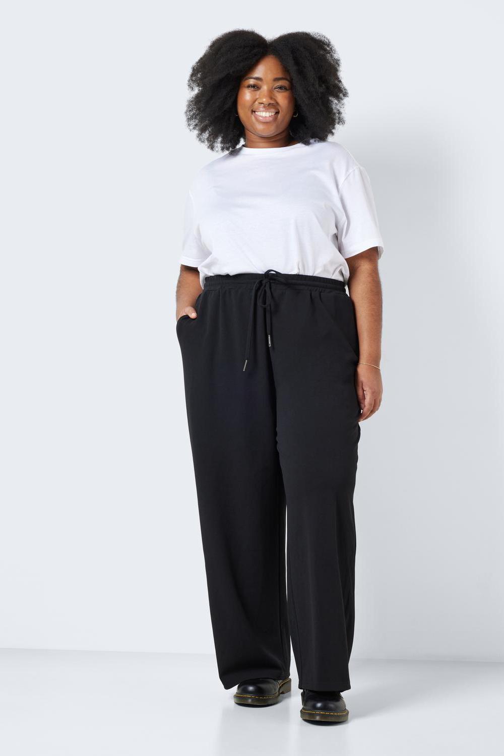 NOISY MAY - Jasa Nw Wide Pant  Curve - Black