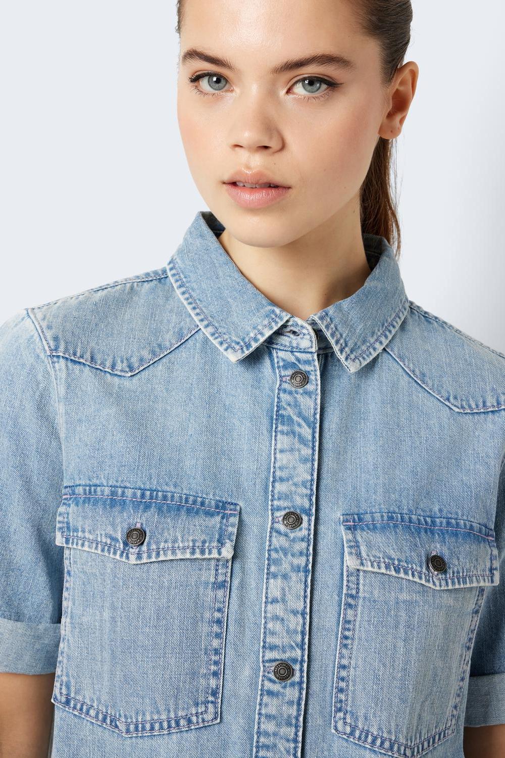 NOISY MAY - New Signe S/s Denim Dress - Blue