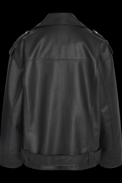 NOISY MAY - Paulina Oversize Biker Jacket - Black