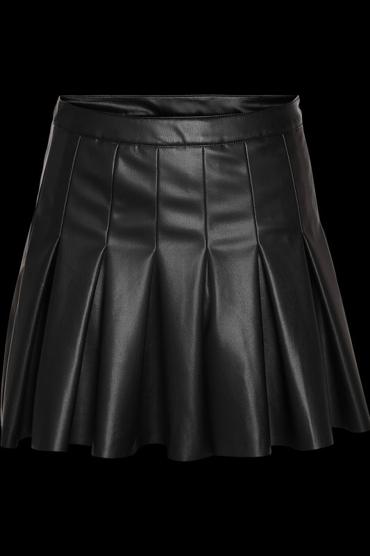 NOISY MAY - Paulo Hw Pleated Pu Mini Skirt - Black