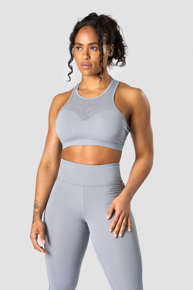 revive mesh sports bra dusty blue