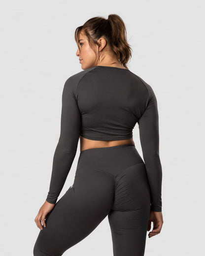 scrunch long sleeve anthracite wmn