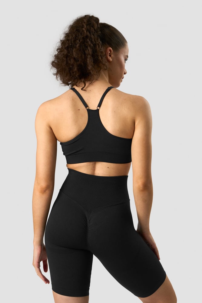 scrunch seamless sports bra black