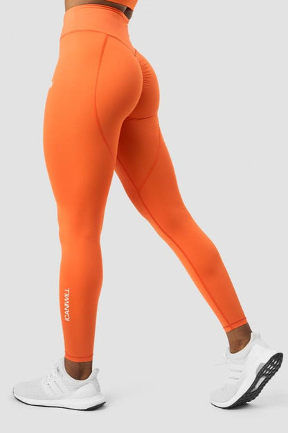 scrunch v-shape tights orange