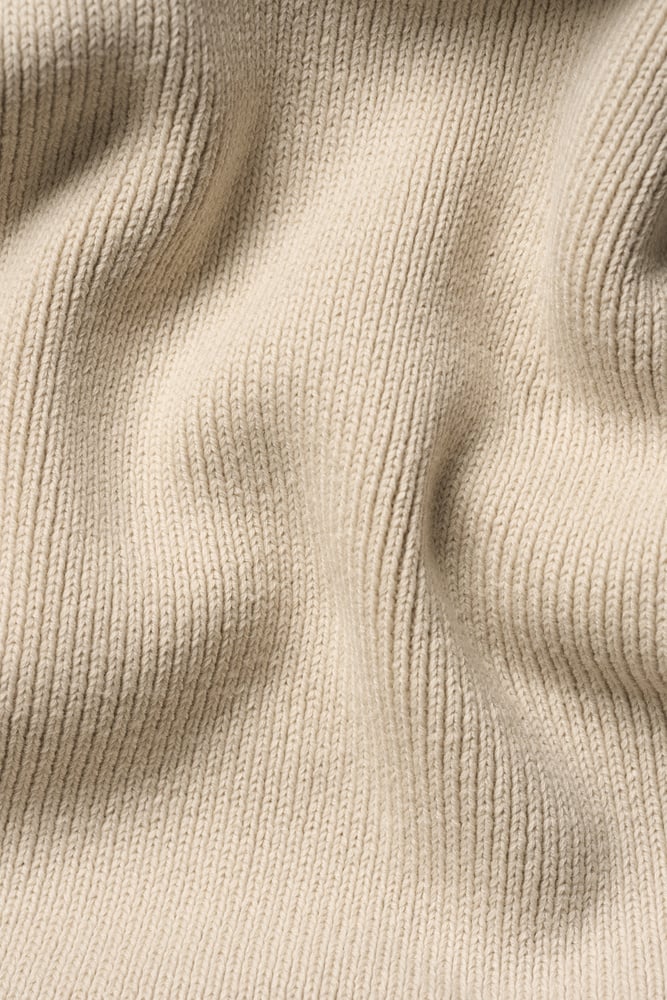 soft knit crewneck light beige