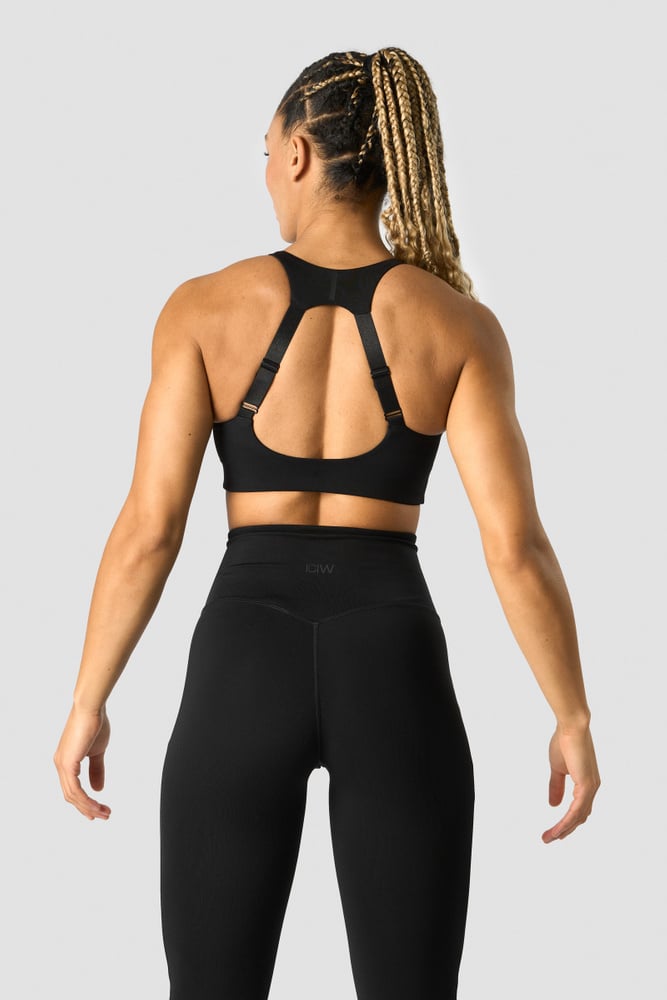 stride sports bra black